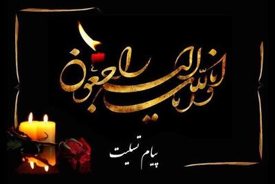  پیام تسلیت معاون وزیر کار به مشاور معاونت روابط کار