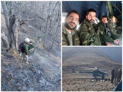  اعزام دو گروه محیط ‌بانان تهرانی برای مهار آتش‌سوزی جنگل‌های هیرکانی