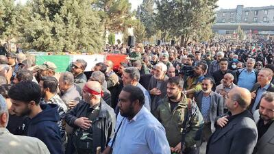  مراسم تشییع شهید گمنام در قزوین برگزارشد