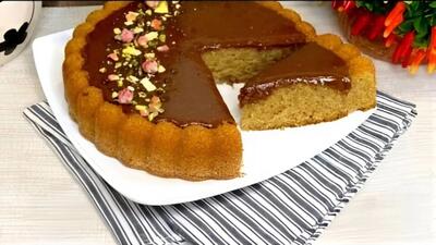  طرز تهیه کیک نسکافه کارامل کافی شاپی خوشمزه و متفاوت و جدید