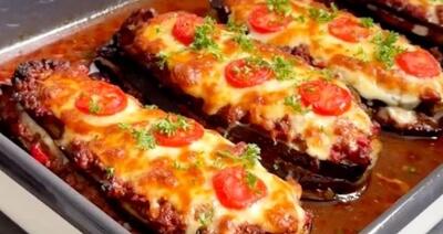  طرز تهیه بادمجان شکم پر و غذای خوشمزه و ساده
