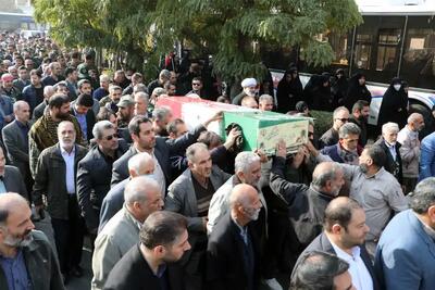  پیکر شهید گمنام در قزوین تشییع شد