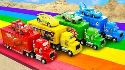  برنامه کودک ماشین بازی - ماشین های پلیس - اسباب بازی کامیون آتش نشانی