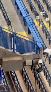  حضور روباه سرگردان در سکوهای استمفوردبریج پیش از دیدار چلسی و بارسلونا