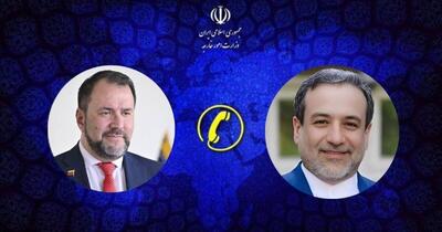  گفتگوی تلفنی وزیر امور خارجه و همتای ونزوئلایی