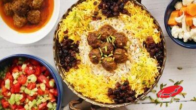  کشمش پلو شیرازی ؛ عطرِ گرمِ زعفران و شیرینی آرام‌بخش انگور خشک - کلبه سرگرمی