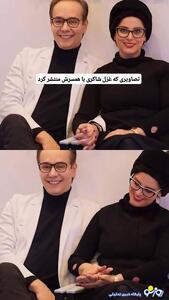  بازیگر خوش صدا و محبوب در کنار همسرش!