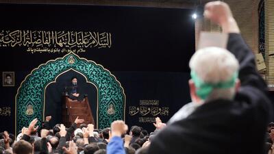  آخرین شب مراسم عزاداری شهادت حضرت زهرا سلام‌الله‌علی‌ها در حسینیه امام خمینی (ره)