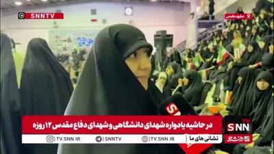  فرزند شهید حاجی زاده: خوشحالم دوباره در جمع دانشجوها هستم؛ جوانان باید با انرژی و آگاهی مسیر پیشرفت کشور را طی کنند