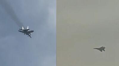  تصاویر پرواز جنگنده‌ در ارتفاع پایین در تهران