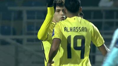  گل اول النصر به استقلال تاجیکستان ( فلیکس )