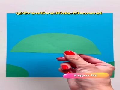  بااشکال مختلف درخت پاییزی بسازیم