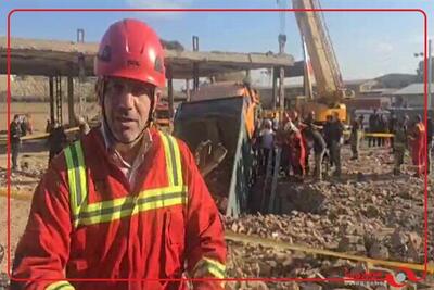 ۴ فوتی و مصدوم در حادثه سقوط کامیون در پی فروریختن آب‌انبار