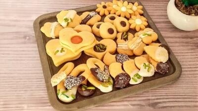  طرز تهیه ۷ مدل شیرینی عید فقط با یک خمیر ساده