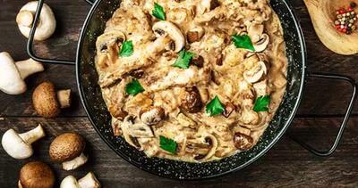  آموزش آشپزی | طرز تهیه قارچ استراگانوف وگان | غذای گیاهی