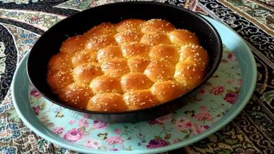  آموزش آشپزی | غذای ایرانی | طرز تهیه نان شیرمال با ذرت