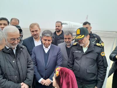  وزیر کشور وارد اردبیل شد