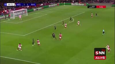  گل دوم آرسنال به بایرن مونیخ توسط نونی مادوئکه دقیقه 69