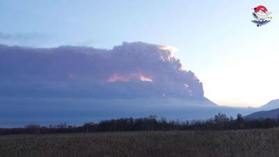  فوران آتشفشان بزیمیانی درمنطقه کامچاتکا روسیه