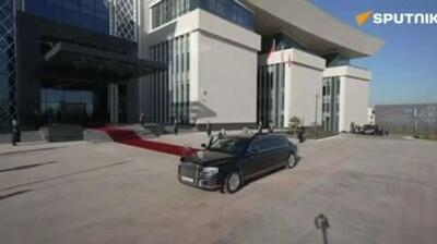  پوتین برای اجلاس سازمان پیمان امنیت جمعی وارد بیشکک قزاقستان شد