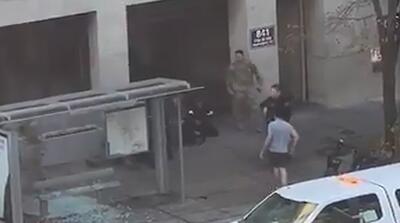  لحظه دستگیری تروریست افغانی در نزدیکی کاخ سفید