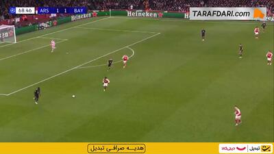  گل نونی مادوئکه به بایرن مونیخ (آرسنال 2-1 بایرن مونیخ)