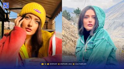  ژست‌های نورا محقق بازیگر نقش آوا در سریال «شغال» در یک کافه