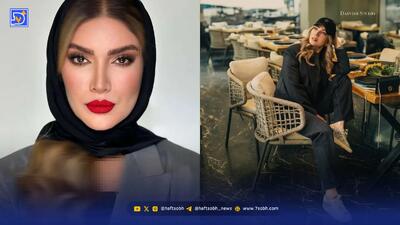  استایل پاییزی متین ستوده تازه عروس سینمای ایران با کلاه کپ و کت شلوار