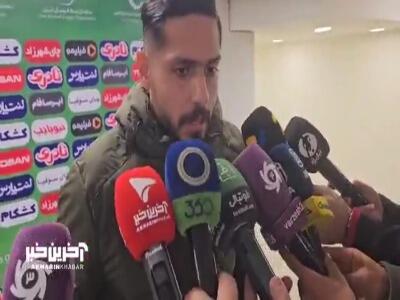  صائب محبی: گلزنی من لطف خدا بود. خیلی حسرت خوردم که شکست خوردیم.