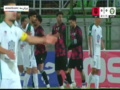  گل اول ذوب آهن به خیبر توسط آرش قادری