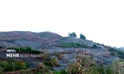  آتش‌سوزی عمدی در باغات کومله گیلان مهار شد