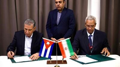  روسای اتاق‌های بازرگانی ایران و کوبا توافقنامه همکاری امضا کردند
