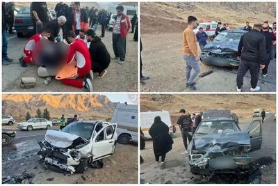  تصادف کوئیک و پژو در سنقر شش مجروح برجای گذاشت