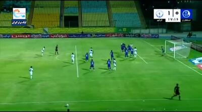  ویدیو: گل اول گل‌گهر به استقلال خوزستان توسط آرمان اکوان