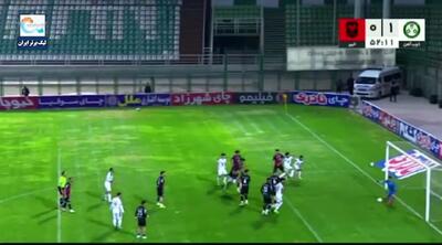  ویدیو: گل اول ذوب‌آهن به خیبر توسط آرش قادری