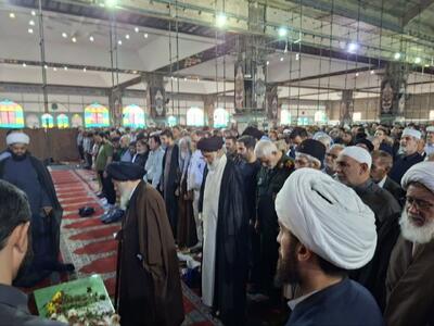  پیکر مطهر شهید ۲۱ ساله گمنام در مصلی اهواز تشییع شد