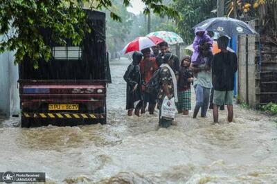  سیل و رانش زمین در سریلانکا ۴۰ کشته برجای گذاشت + عکس‌ها