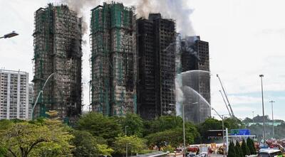  ۱۲۸ قربانی آتش‌سوزی مرگبار هنگ کنگ