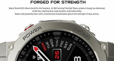  بلک‌شارک ساعت هوشمند GS3 اولترا را با باتری ۱۸ روزه و استاندارد نظامی رونمایی کرد