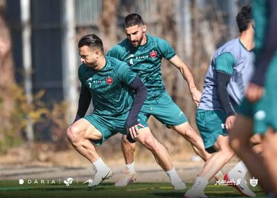  تورم رگ‌های سروش در تمرینات سنگین پرسپولیس