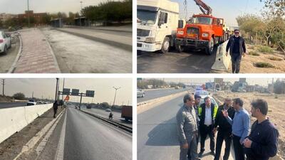  سه نقطه حادثه خیز درشاهراه های ارتباطی منطقه ۱۸ ایمن سازی شد