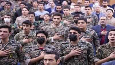  برگزاری مراسم همایش اقتدار بسیجیان صالح‌آباد در هفته بسیج