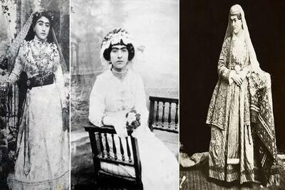  سفر در زمان | خاص ترین لباس عروس بانوان زمان قاجار، دیدن لباسهای به این زیبایی که متعلق به 200 سال پیش خالی از لطف نیست