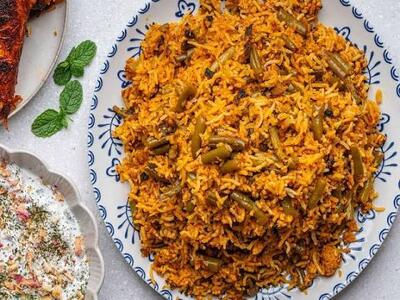  لوبیا پلو با دستورالعمل خاص!