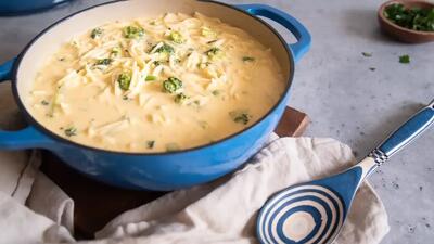  طرز تهیه سوپ بروکلی و پنیر چدار