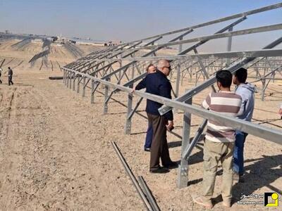  آغاز عملیات احداث نیروگاه خورشیدی ۶۳ مگاواتی در شهرک صنعتی شمس‌آباد