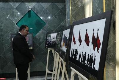  نمایشگاه عکس هجدهمین سوگوراه بین‌المللی مهر محرم در سمنان گشایش یافت