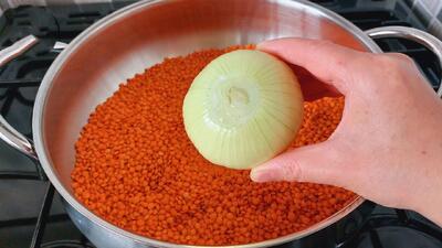  طرز تهیه سوپ دال عدس / سوپ پاییزی لعابدار با دال عدس