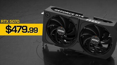  کاهش قیمت کارت گرافیک MSI RTX 5070 به زیر نرخ رسمی انویدیا