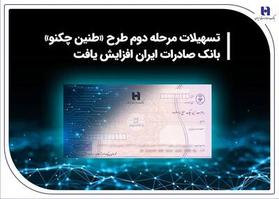  تسهیلات مرحله دوم طرح «طنین چکنو» بانک صادرات ایران افزایش یافت